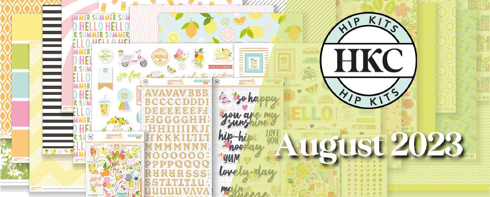 August 2023 Hip Kit Club Scrapbooking Kits